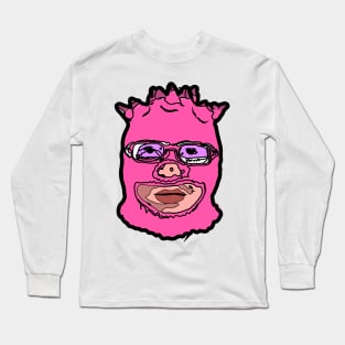 Pink Balaclava Long Sleeve T-Shirt